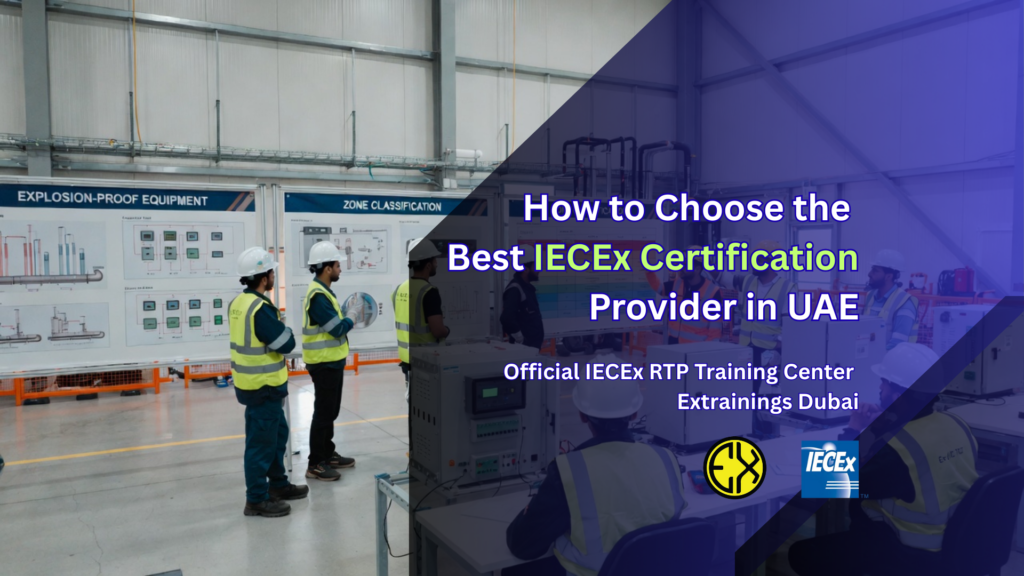IECEx Training Provider | IECEx certified training facility in UAE showing hazardous area equipment and safety training setup