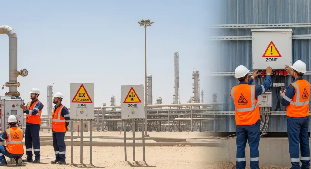 CompEx certification training in Jubail Industrial City for electrical workers in hazardous areas