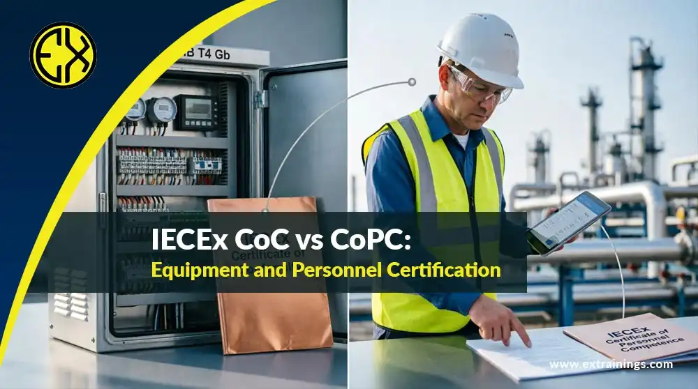 IECEx CoC vs CoPC equipment and personnel certification comparison
